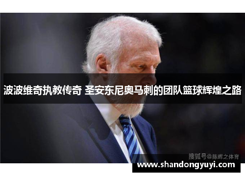 波波维奇执教传奇 圣安东尼奥马刺的团队篮球辉煌之路